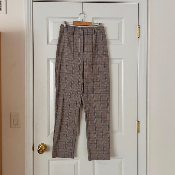 Nasty Gal Plaid Straight-Leg Trousers - Picture 3 of 7